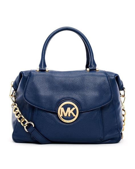 michael kors fulton purse blue|Michael Kors black fulton handbags.